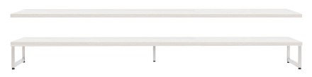 OTSO-kansi ja metallijalat 138 cm
