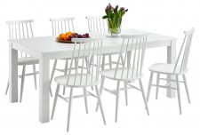 Pohjanmaan AAVA-ruokapöytä ja 6 TUULI-pinnatuolia