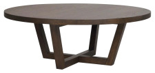 Rowico Home BOXFORD -sohvapöytä ruskea Ø110 pyöreä