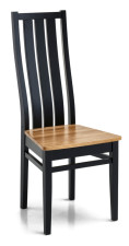 Pohjanmaan MERI-tuoli musta/tammi