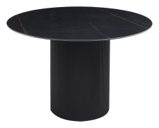 MILL-ruokapöytä musta 120cm pyöreä