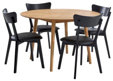 OSAKA-ruokapöytä ja 4 DENNY-tuolia